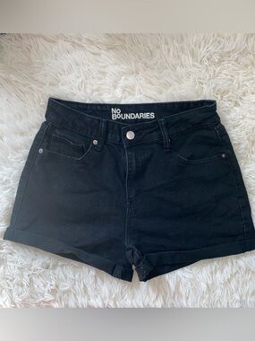 Black Jean Shorts